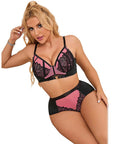 SUBBLIME - 955588 SET REGGISENO IN VERNICE ROSA CON CERNIERA IN RETE L/XL - SUBBLIME SETS - Intimo per le occasioni speciali | The Game Lingerie