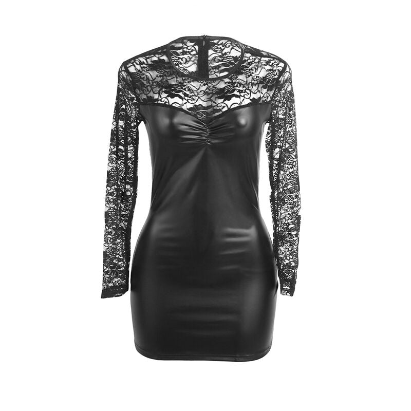 SUBBLIME - 955595 ABITO MANICA LUNGA CON PIZZO NERO S/M - SUBBLIME DRESSES - Intimo per le occasioni speciali | The Game Lingerie
