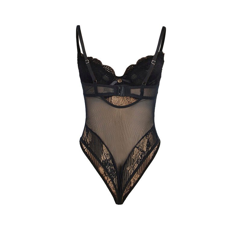 SUBBLIME - 955618 BODY IN PIZZO CON CHIUSURA INFERIORE NERO S/M - SUBBLIME BODIES - Intimo per le occasioni speciali | The Game Lingerie