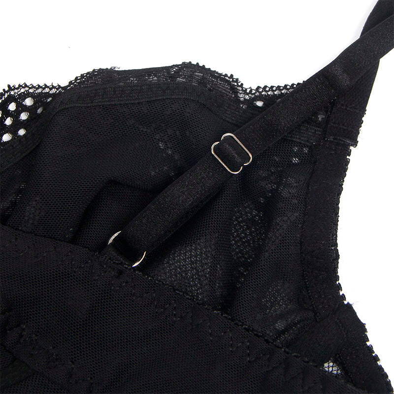 SUBBLIME - 955625 BODY IN PIZZO CON CHIUSURA INFERIORE NERO L/XL - SUBBLIME BODIES - Intimo per le occasioni speciali | The Game Lingerie