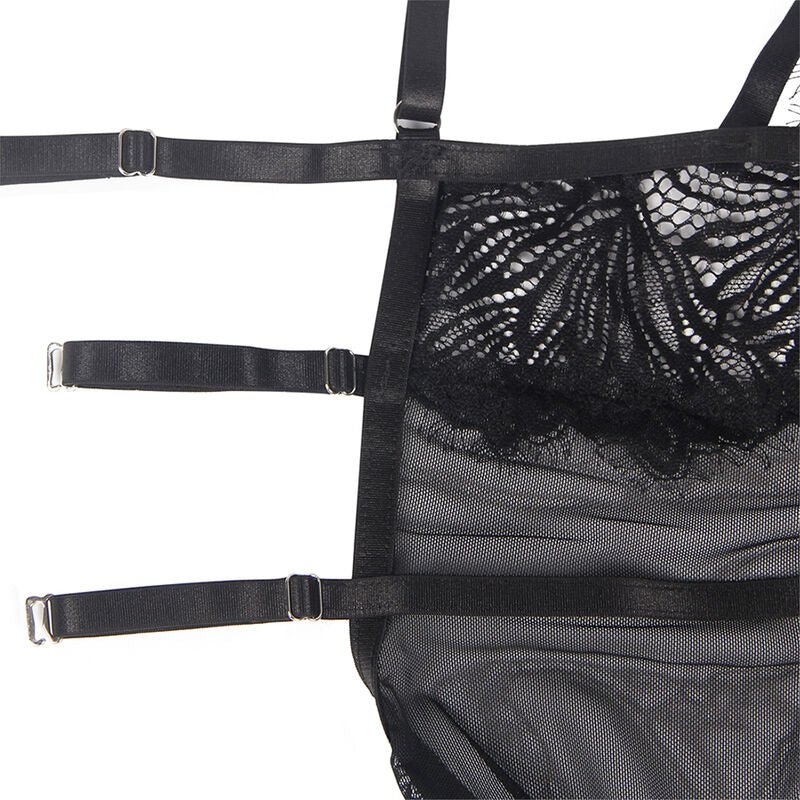 SUBBLIME - BABYDOLL CON SPALLINE REGOLABILI IN PIZZO NERO S/M - SUBBLIME BABYDOLLS - Intimo per le occasioni speciali | The Game Lingerie