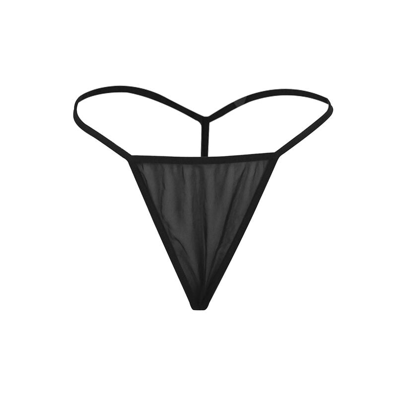SUBBLIME - BABYDOLL TULLE CON DETTAGLI PIZZO E FIORI NERO S/M - SUBBLIME BABYDOLLS - Intimo per le occasioni speciali | The Game Lingerie