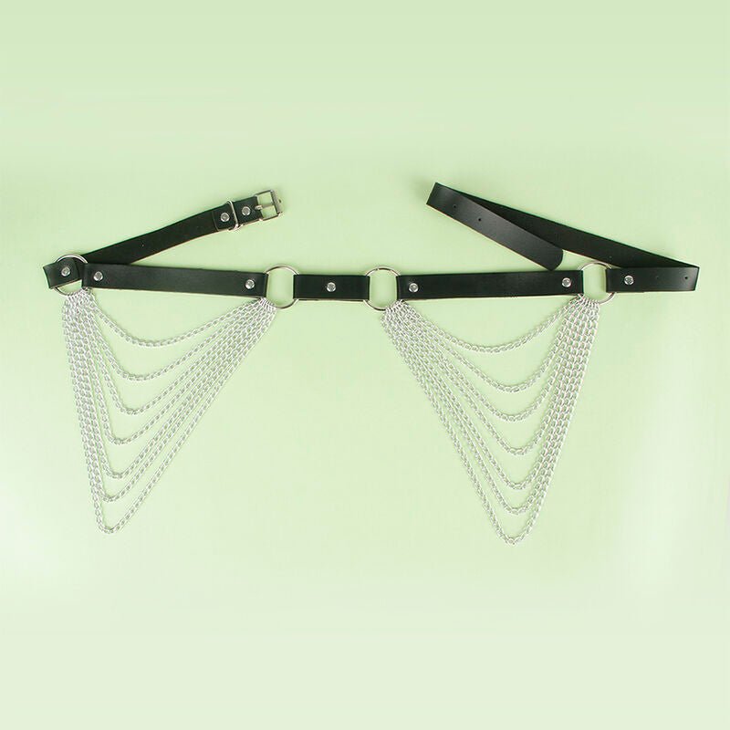 SUBBLIME - CINTURA CON CATENA IN PELLE NERA TAGLIA UNICA - SUBBLIME FETISH - Intimo per le occasioni speciali | The Game Lingerie