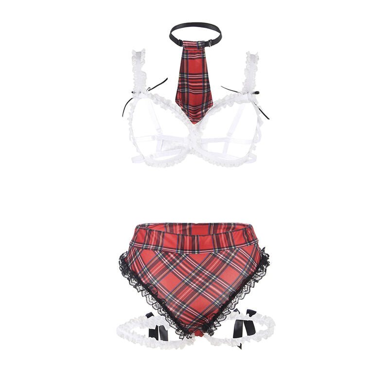 SUBBLIME - COSTUME SEXY DA SCUOLA CON REGGISENO L/XL - SUBBLIME COSTUMES - Intimo per le occasioni speciali | The Game Lingerie