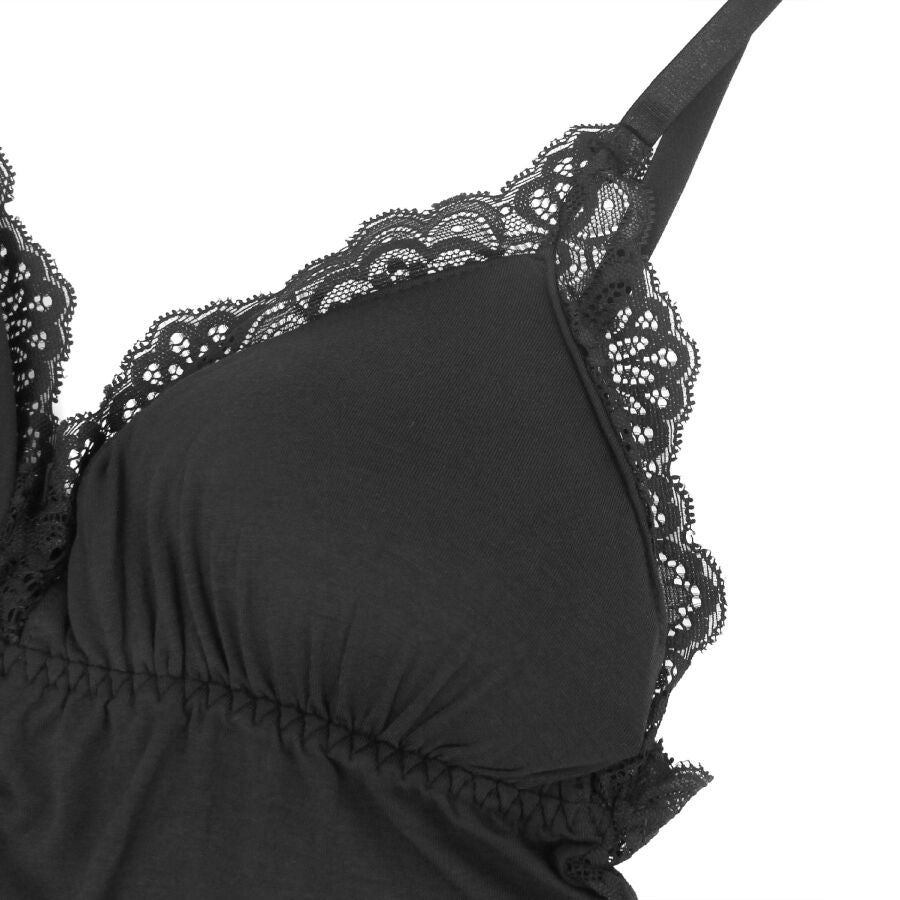 SUBBLIME - ORSACCHIOTTO CON DETTAGLI IN PIZZO FLOREALE NERO L/XL - SUBBLIME BODIES - Intimo per le occasioni speciali | The Game Lingerie