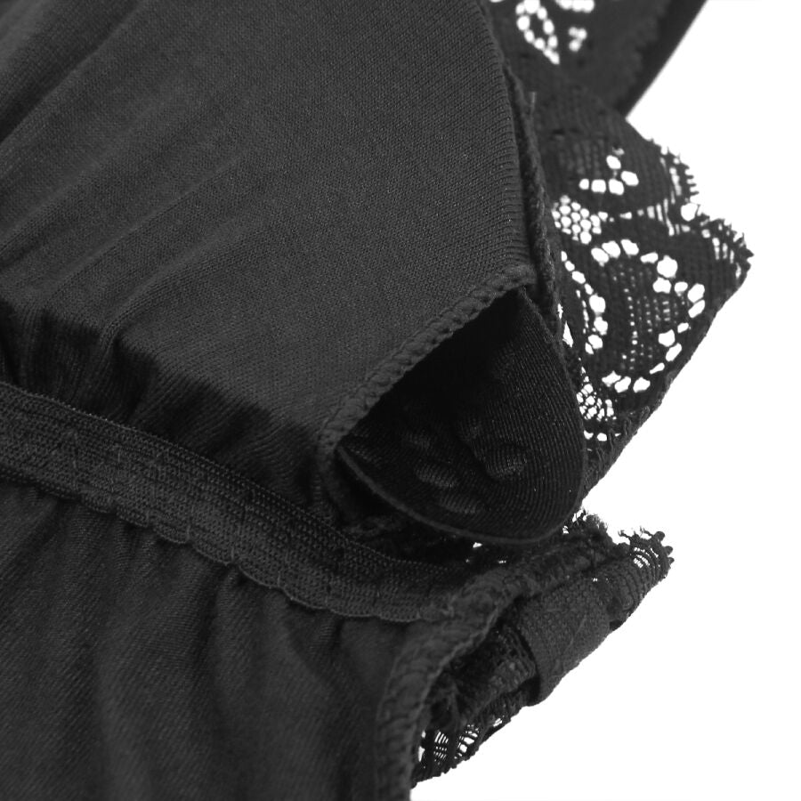 SUBBLIME - ORSACCHIOTTO CON DETTAGLI IN PIZZO FLOREALE NERO S/M - SUBBLIME BODIES - Intimo per le occasioni speciali | The Game Lingerie