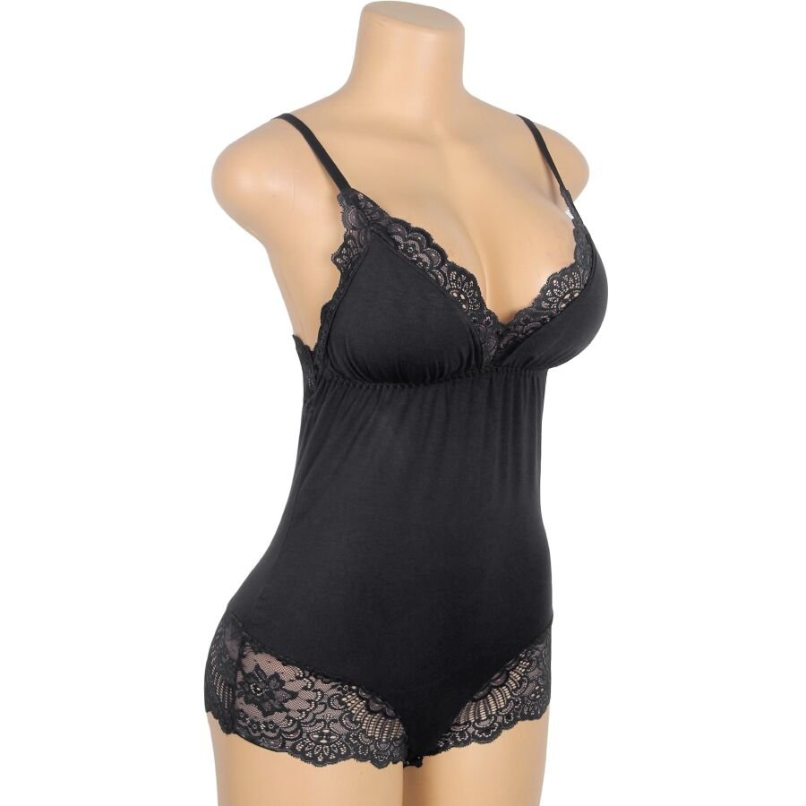 SUBBLIME - ORSACCHIOTTO CON DETTAGLI IN PIZZO FLOREALE NERO S/M - SUBBLIME BODIES - Intimo per le occasioni speciali | The Game Lingerie