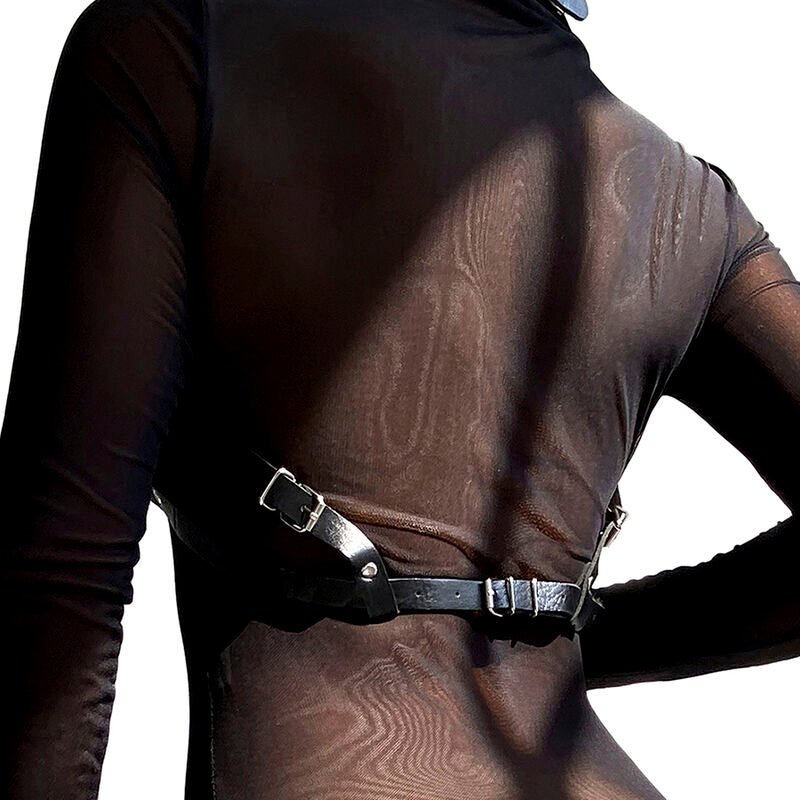 SUBBLIME - PETTORINA IN PELLE NERA TAGLIA UNICA - SUBBLIME FETISH - Intimo per le occasioni speciali | The Game Lingerie