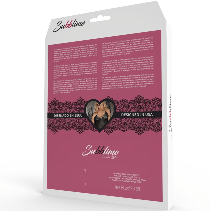 SUBBLIME - QUEEN PLUS FETISH TEDDY MANICA CORTA - SUBBLIME QUEEN PLUS SIZE - Intimo per le occasioni speciali | The Game Lingerie