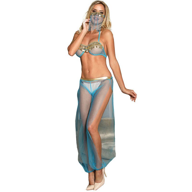 SUBBLIME - SET DI LINGERIE BLU STILE INDIA S/M - SUBBLIME SETS - Intimo per le occasioni speciali | The Game Lingerie
