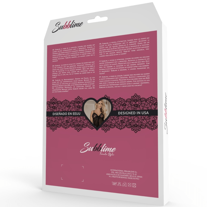 SUBBLIME - SET SET TRE PEZZI S / M - SUBBLIME SETS - Intimo per le occasioni speciali | The Game Lingerie