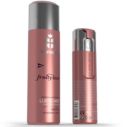 SWEDE - FRUITY LOVE LUBRIFICANTE FRAGOLA FRAGOLA VINO 100 ML - SWEDE - Intimo per le occasioni speciali | The Game Lingerie