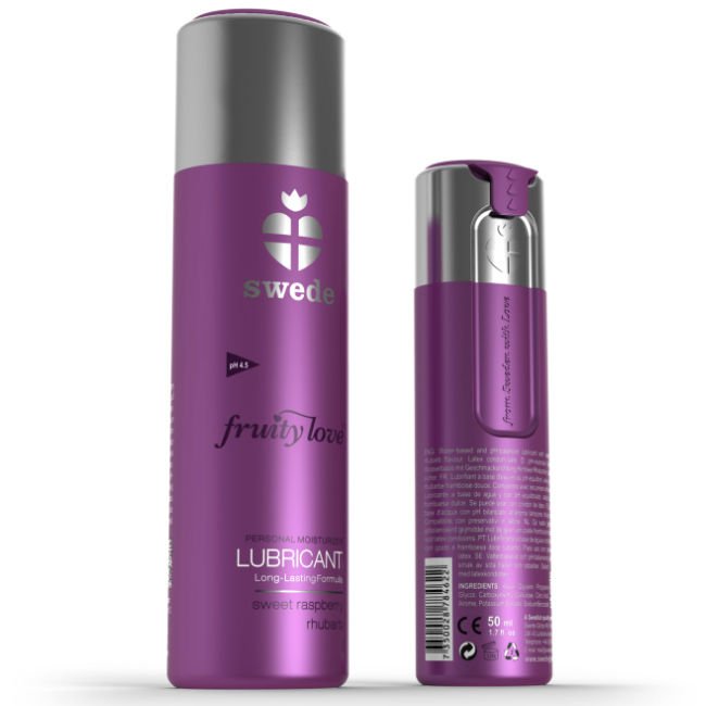 SWEDE - FRUITY LOVE LUBRIFICANTE LAMPONE RABARBARO 50 ML - SWEDE - Intimo per le occasioni speciali | The Game Lingerie