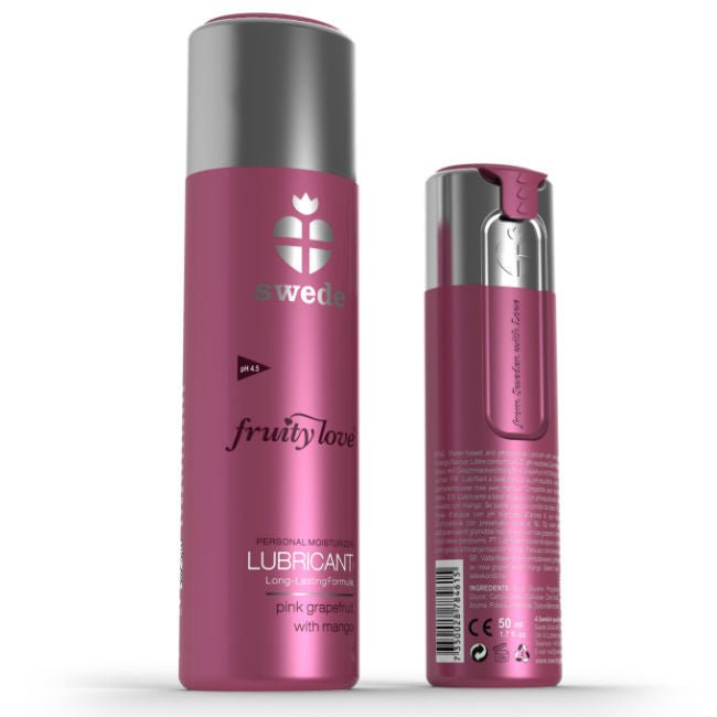 SWEDE - FRUITY LOVE LUBRIFICANTE POMPELMO ROSA CON MANGO 100 ML - SWEDE - Intimo per le occasioni speciali | The Game Lingerie