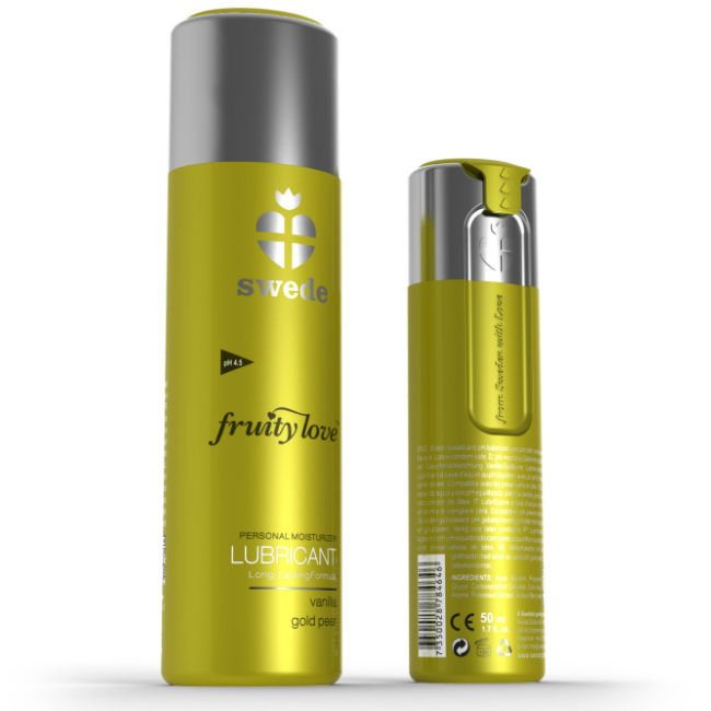 SWEDE - FRUITY LOVE LUBRIFICANTE VANIGLIA GOLD PERA 50 ML - SWEDE - Intimo per le occasioni speciali | The Game Lingerie