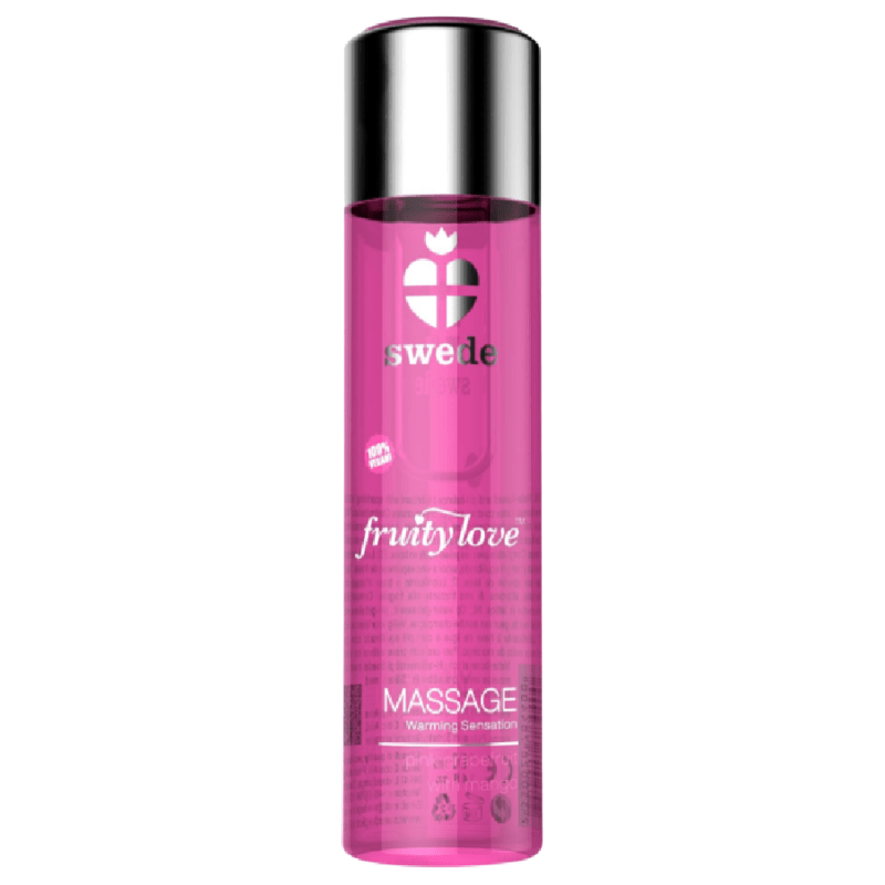 SWEDE - FRUITY LOVE OLIO EFFETTO CALORE POMPELMO E MANGO 120 ML - SWEDE - Intimo per le occasioni speciali | The Game Lingerie