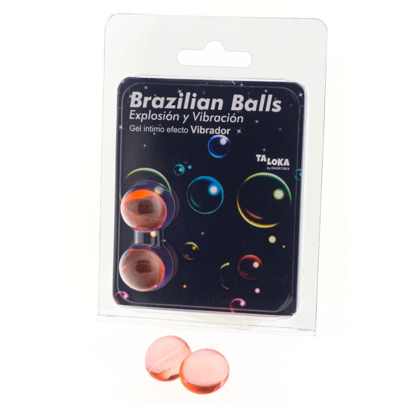 TALOKA - 2 SFERE BRASILIANE GEL EMOZIONANTE EFFETTO VIBRANTE - TALOKA - Intimo per le occasioni speciali | The Game Lingerie