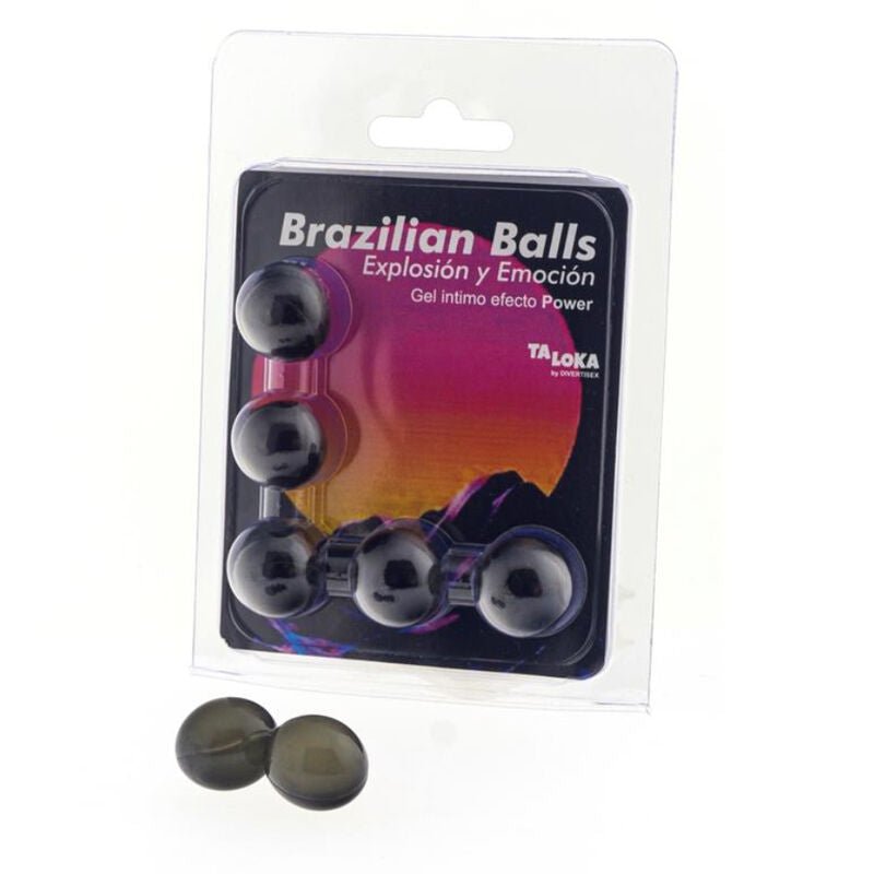 TALOKA - 5 SFERE BRASILIANE GEL EMOZIONANTE EFFETTO POWER - TALOKA - Intimo per le occasioni speciali | The Game Lingerie