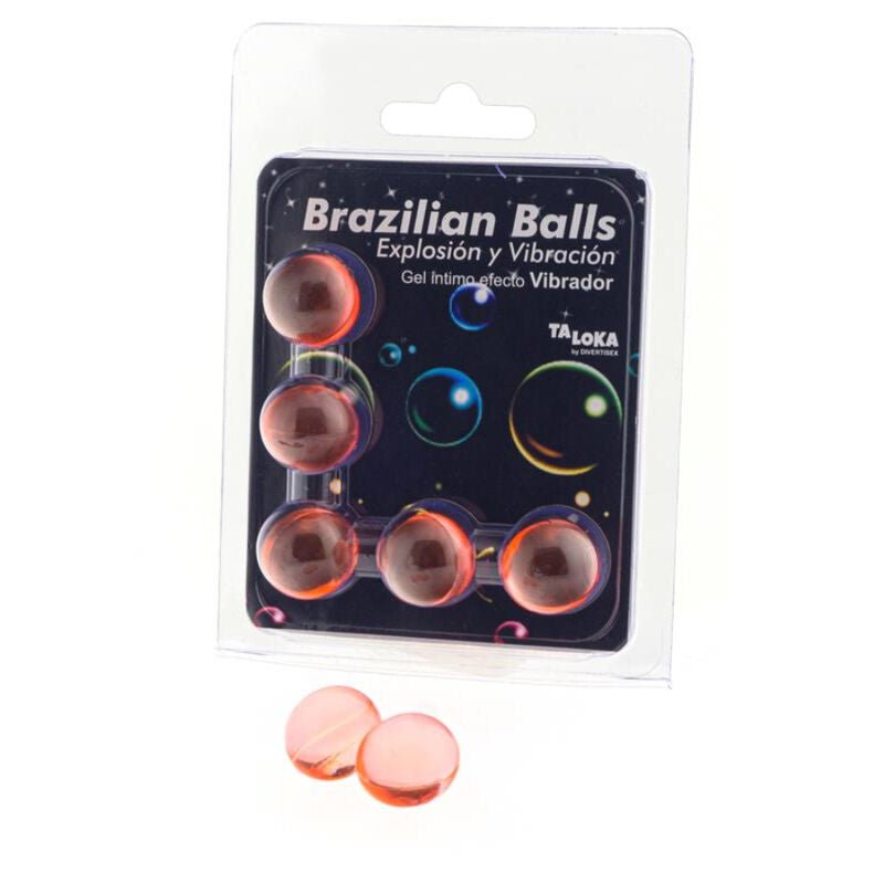TALOKA - 5 SFERE BRASILIANE GEL EMOZIONANTE EFFETTO VIBRANTE - TALOKA - Intimo per le occasioni speciali | The Game Lingerie
