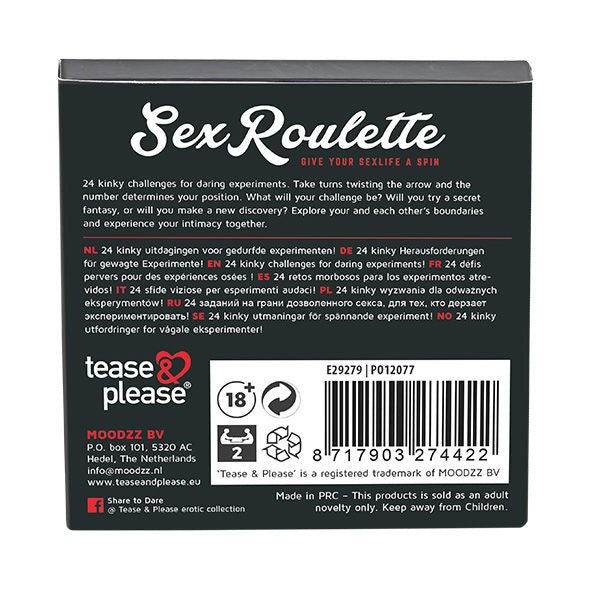 TEASE & PLEASE - SEX ROULETTE KINKY - TEASE&PLEASE - Intimo per le occasioni speciali | The Game Lingerie