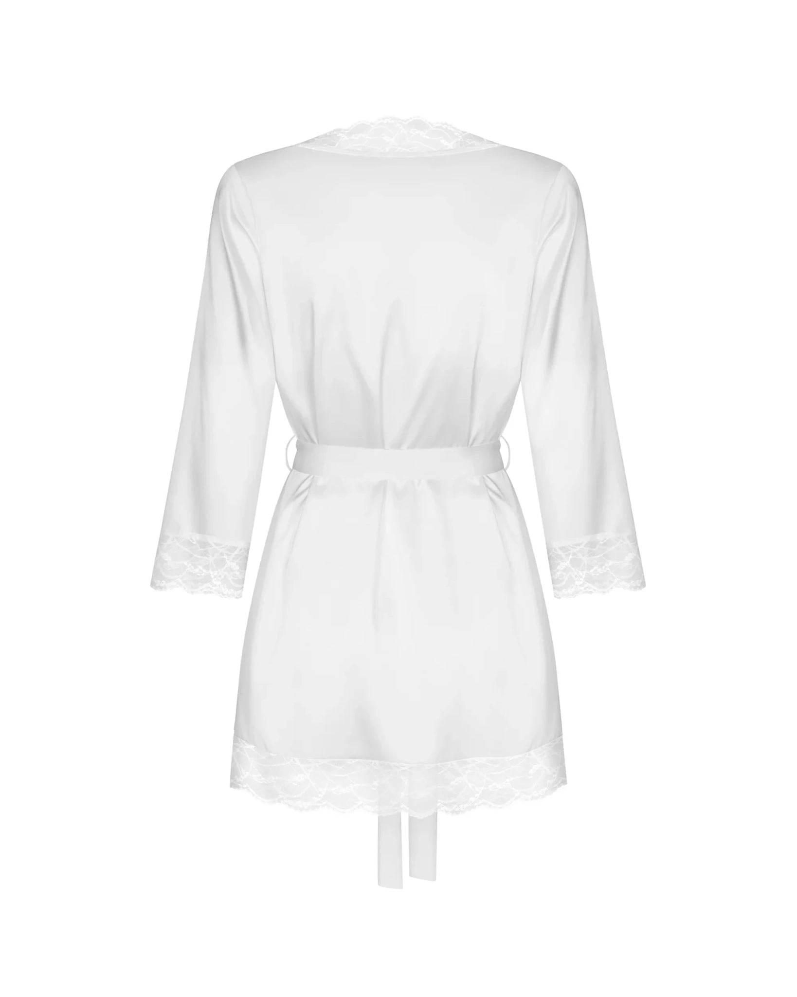 Vestaglia Peignoir Bianca in Pizzo Weddya | Obsessive 229431 - Obsessive - Intimo per le occasioni speciali | The Game Lingerie