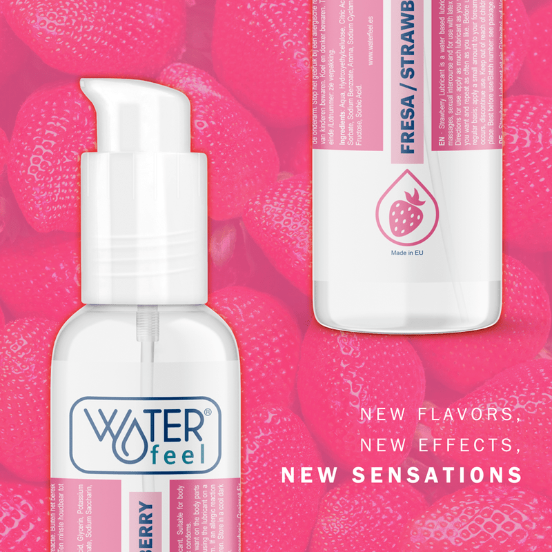 WATERFEEL - LUBRIFICANTE A BASE ACQUA DI FRAGOLA 175 ML - WATERFEEL - Intimo per le occasioni speciali | The Game Lingerie