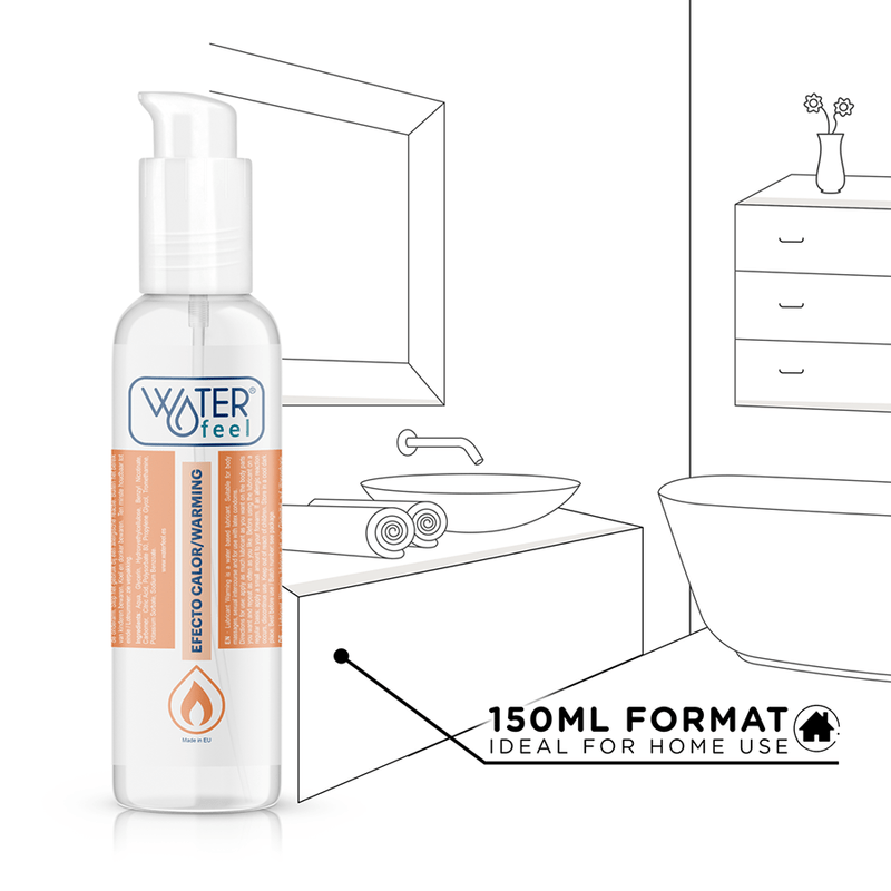 WATERFEEL - LUBRIFICANTE AD EFFETTO CALORE 150 ML - WATERFEEL - Intimo per le occasioni speciali | The Game Lingerie