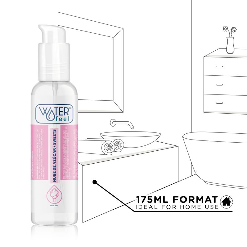 WATERFEEL - LUBRIFICANTE NUVOLA DI ZUCCHERO 175 ML - WATERFEEL - Intimo per le occasioni speciali | The Game Lingerie
