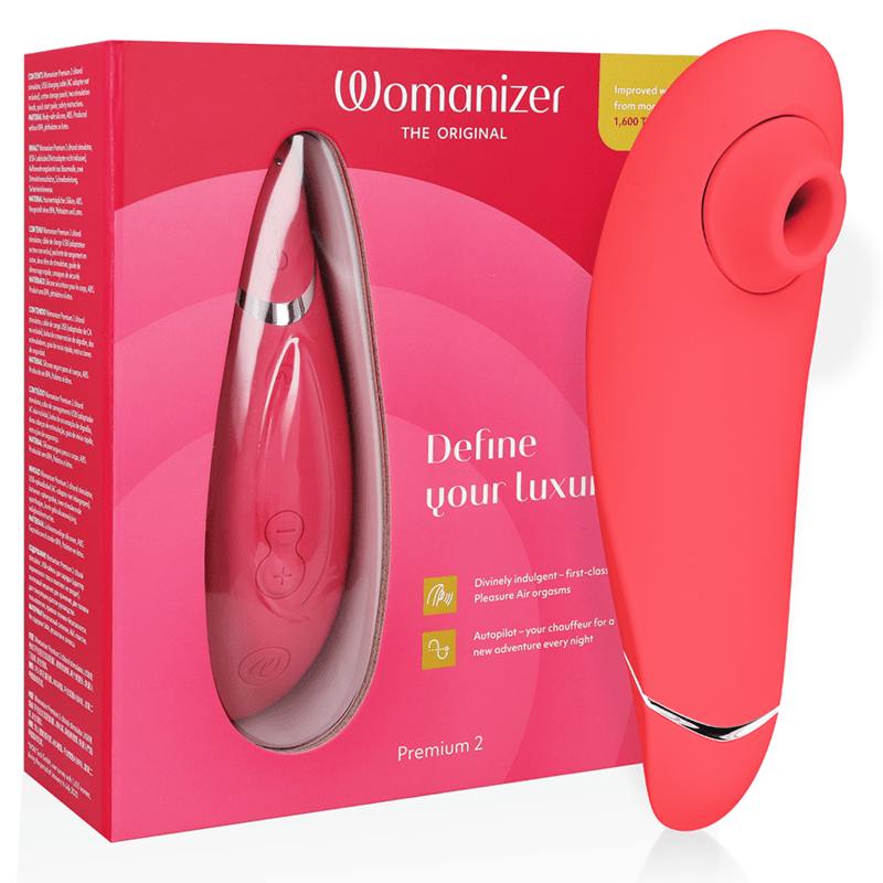 WOMANIZER - PREMIUM 2 STIMOLATORE CLITORIDE GRIGIO CALDO - Intimo per le occasioni speciali | The Game Lingerie - Intimo per le occasioni speciali | The Game Lingerie