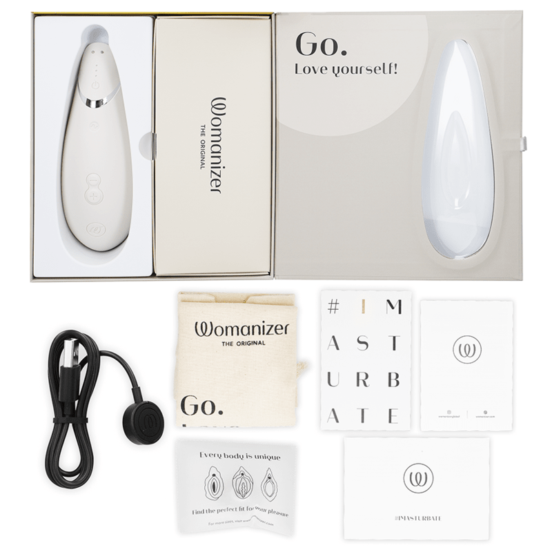 WOMANIZER - PREMIUM 2 STIMOLATORE CLITORIDE GRIGIO CALDO - Intimo per le occasioni speciali | The Game Lingerie - Intimo per le occasioni speciali | The Game Lingerie