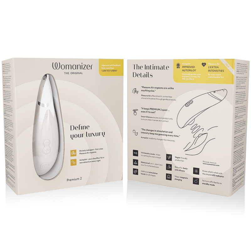 WOMANIZER - PREMIUM 2 STIMOLATORE CLITORIDE GRIGIO CALDO - Intimo per le occasioni speciali | The Game Lingerie - Intimo per le occasioni speciali | The Game Lingerie